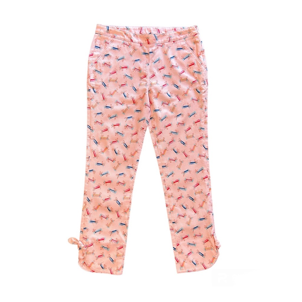 Brooks Brothers girls pink candy print pants size 14 NEW